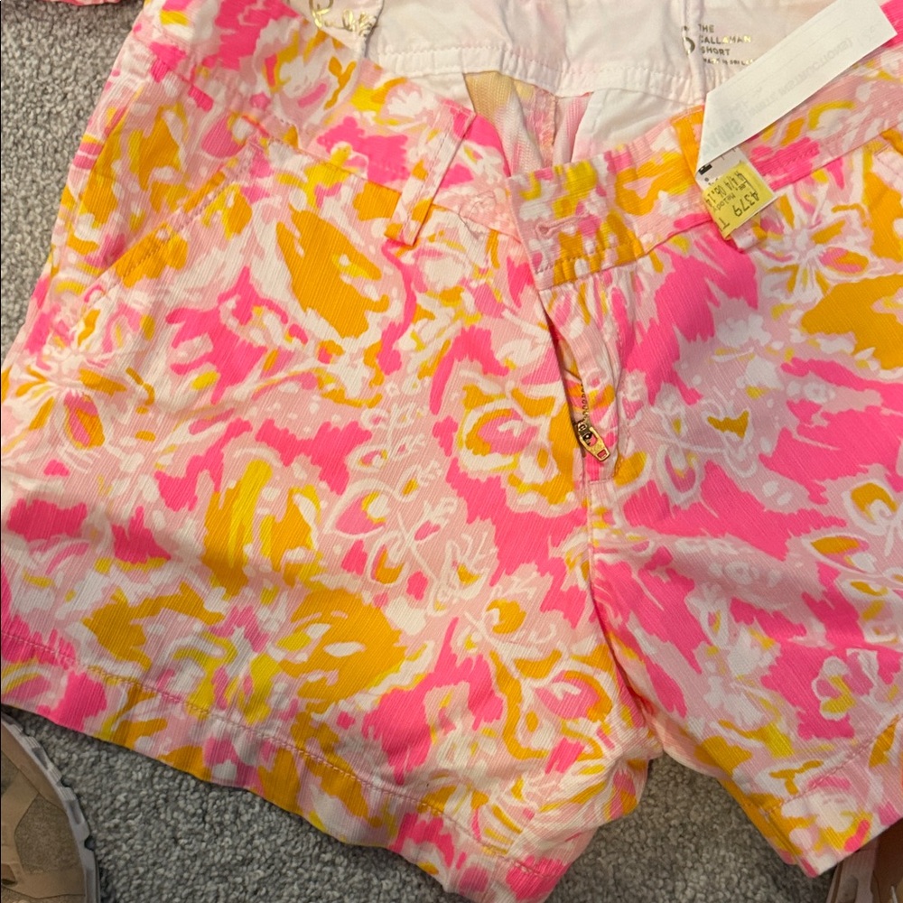 Lilly Pulitzer Pink & Multi-Print Athletic Shorts Trio - Picture 4 of 9